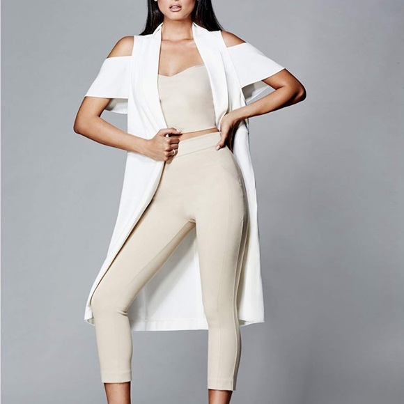 MARCIANO White Duster, Cold-shoulder, XS - Picture 1 of 2
